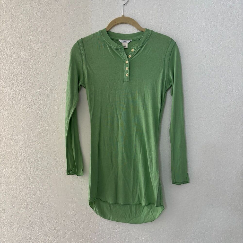 Scanty Light Green Henley